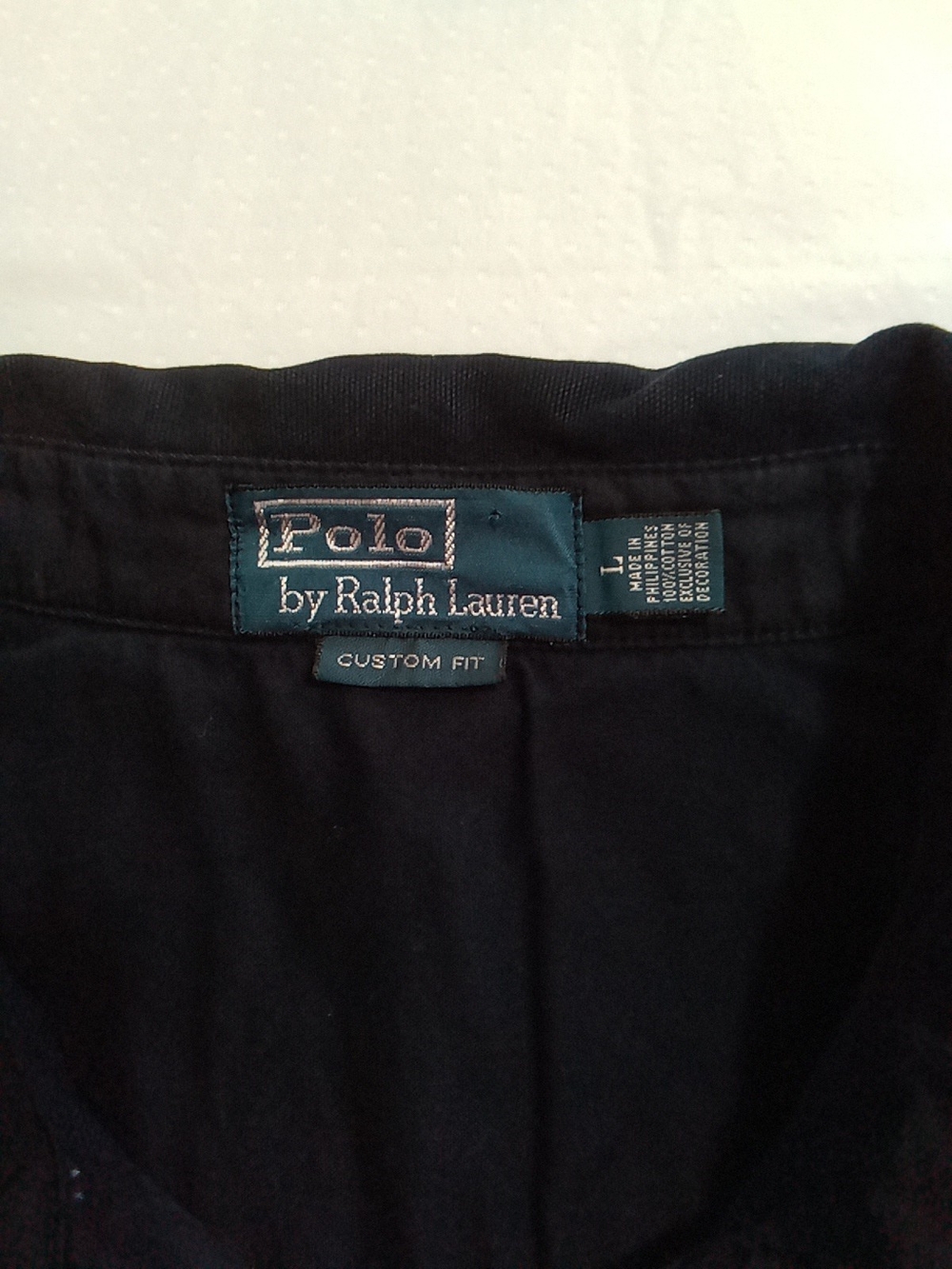 Ralph Lauren Navy Shirt Jacket with Red & Light Blue Flag Patch - Picture 11 of 14